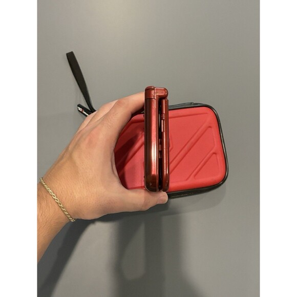 Nintendo NEW 3DS XL Console (RED-001) OEM Charger 2GB SD Stylus w 4 Games + Case - Picture 4 of 14